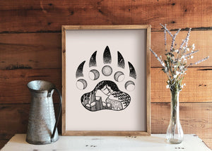 Bear Claw Print - Mountain Mornings - Prints