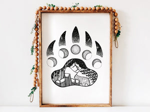 Bear Claw Print - Mountain Mornings - Prints