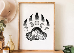 Bear Claw Print - Mountain Mornings - Prints