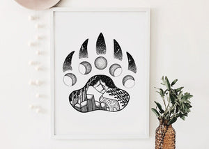 Bear Claw Print - Mountain Mornings - Prints