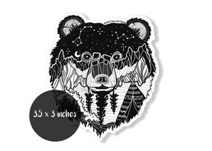 Bear Head Sticker - Mountain Mornings - Sticker