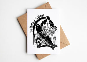Birthday Fishes, Greeting Card - Mountain Mornings - Greeting Card