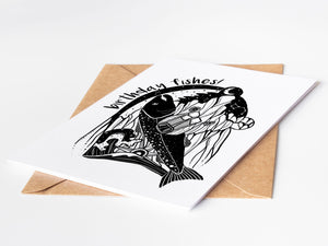 Birthday Fishes, Greeting Card - Mountain Mornings - Greeting Card