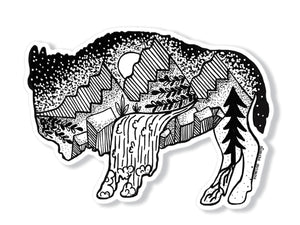 Bison Sticker - Mountain Mornings - Sticker