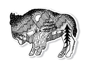 Bison Sticker - Mountain Mornings - Sticker