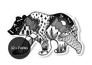 Black Bear Sticker - Mountain Mornings - Sticker
