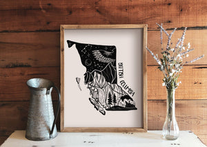 British Columbia Print - Mountain Mornings - Prints