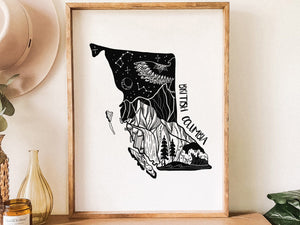 British Columbia Print - Mountain Mornings - Prints