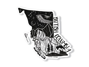 British Columbia Sticker - Mountain Mornings - Sticker