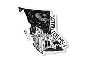 British Columbia Sticker - Mountain Mornings - Sticker