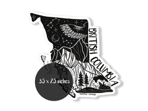 British Columbia Sticker - Mountain Mornings - Sticker