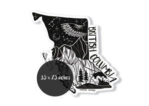British Columbia Sticker - Mountain Mornings - Sticker