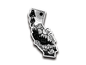 California Sticker - Mountain Mornings - Sticker