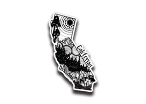 California Sticker - Mountain Mornings - Sticker