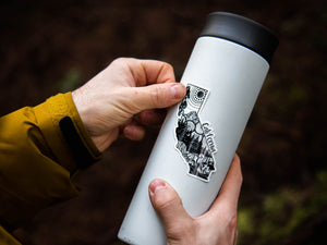 California Sticker - Mountain Mornings - Sticker