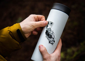 California Sticker - Mountain Mornings - Sticker