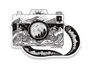 Camera Sticker - Mountain Mornings - Sticker
