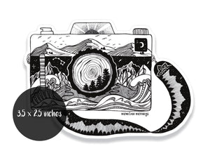 Camera Sticker - Mountain Mornings - Sticker