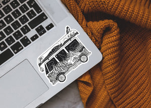 Camper Van Sticker - Mountain Mornings - Sticker