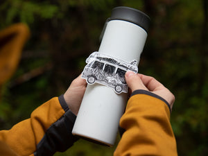 Camper Van Sticker - Mountain Mornings - Sticker