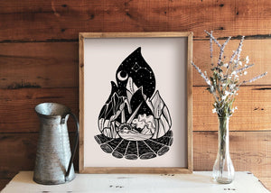 Campfire Print - Mountain Mornings - Prints