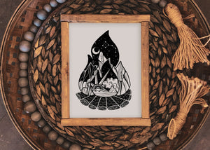 Campfire Print - Mountain Mornings - Prints