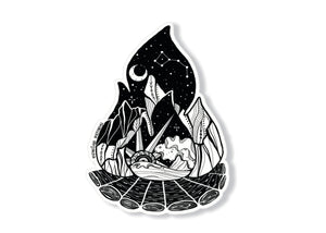 Campfire Sticker - Mountain Mornings - Sticker