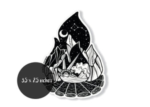 Campfire Sticker - Mountain Mornings - Sticker