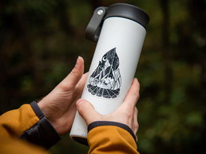 Campfire Sticker - Mountain Mornings - Sticker