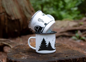 Camping, Camping Mug - Mountain Mornings - Camping Mug