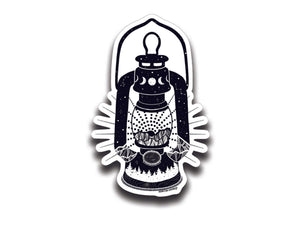 Camping Lantern Sticker - Mountain Mornings - Sticker