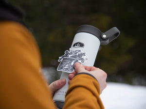 Camping Mug Sticker - Mountain Mornings - Sticker