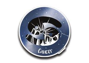 Cancer Zodiac Sign Sticker - Mountain Mornings - Sticker