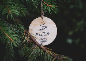 Christmas Tree Wood Ornament - Mountain Mornings -