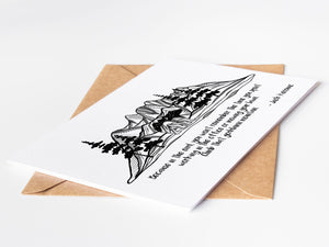 Climb that Goddamn Mountain; Greeting Card - Mountain Mornings - Greeting Card