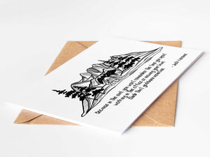 Climb that Goddamn Mountain; Greeting Card - Mountain Mornings - Greeting Card