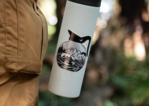 Coffee Pot Sticker - Mountain Mornings - Sticker