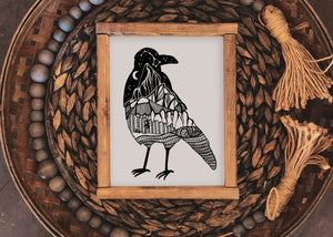Crow Print - Mountain Mornings - Prints
