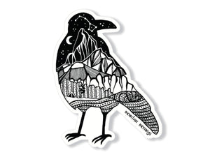 Crow Sticker - Mountain Mornings - Sticker