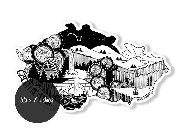 Czech Republic Sticker - Mountain Mornings - Sticker