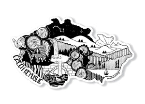 Czech Republic Sticker - Mountain Mornings - Sticker