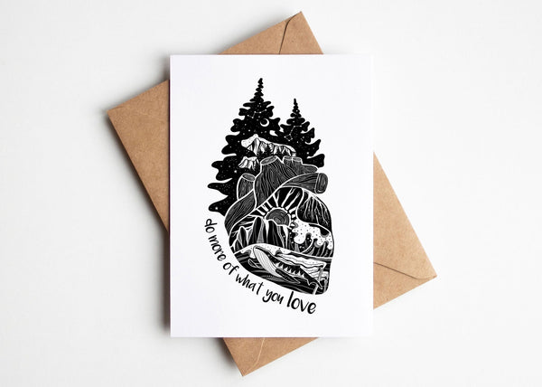 Do More of What You Love, Greeting Card - Mountain Mornings - Greeting Card
