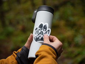 Dog Paw Sticker - Mountain Mornings - Sticker