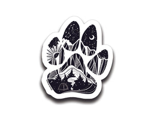 Dog Paw Sticker - Mountain Mornings - Sticker