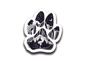 Dog Paw Sticker - Mountain Mornings - Sticker