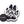 Dog Paw Sticker featuring a black and white original illustration with mountains and trees, made in Canada.