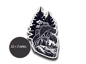 Forest Heart Sticker - Mountain Mornings - Sticker
