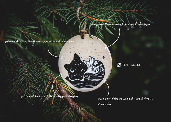 Fox Wood Ornament - Mountain Mornings - Holiday Ornaments