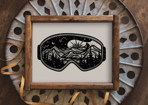 Goggles Print - Mountain Mornings - Prints