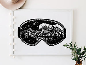 Goggles Print - Mountain Mornings - Prints